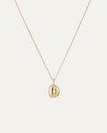 14K Gold Bubble Letter Necklace - D