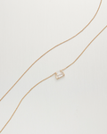 10K Stacked Baguette Diamond Necklace